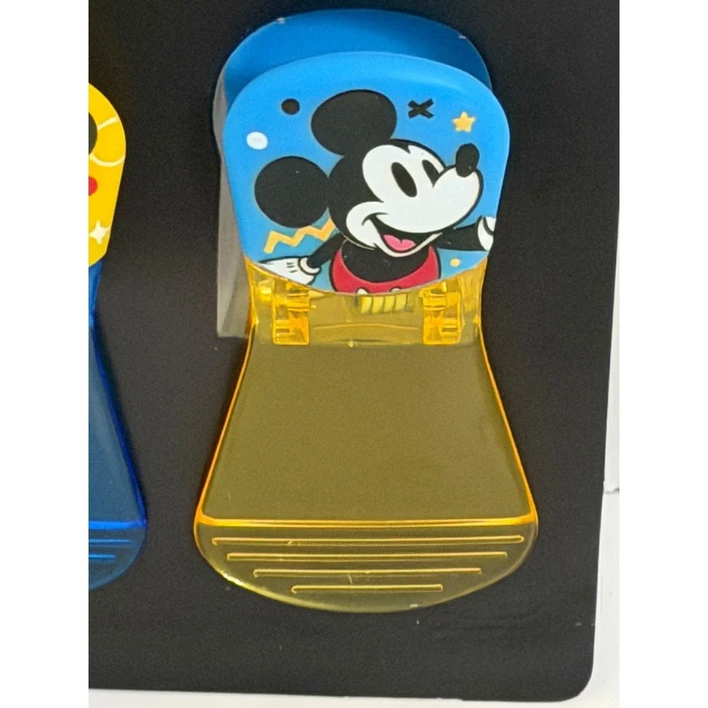 Disney Mickey Mouse 2 Pack Magnetic Bag Clips Blue Yellow Best Brands NEW